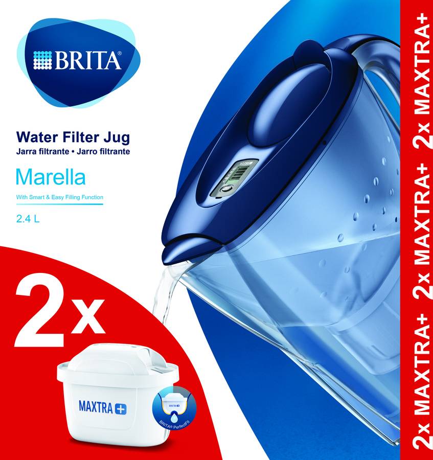 9-9-53089 jarra purificadora brita jarra marella azul 2,4l (sin uso)