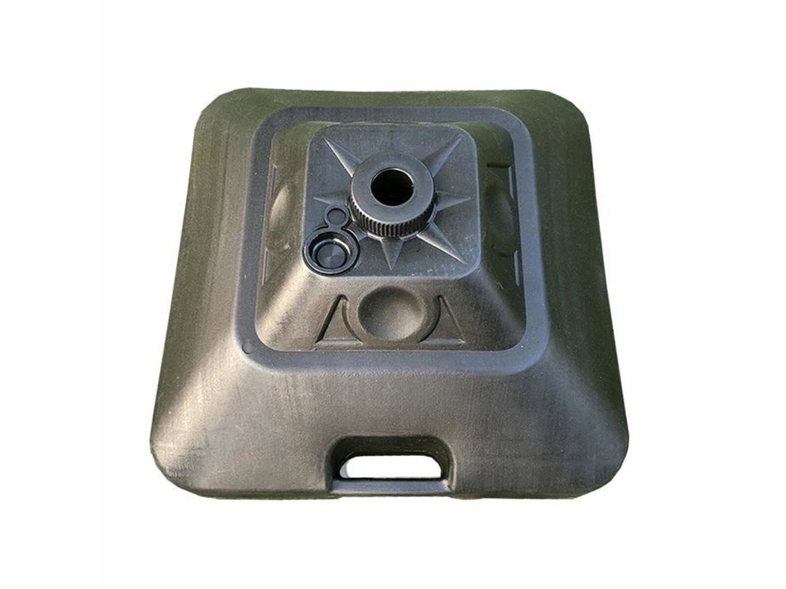 Base de sombrilla cuadrada Marbueno Plástico 45x45x27 Cm 30l Negro Jardín, Piscina, Terraza