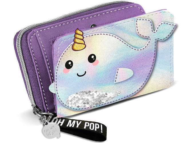 Cartera KARACTERMANIA Oh My Pop Narval (10x15,5x2,5cm)