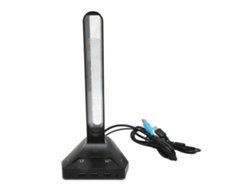 Soporte para auriculares gaming RGB con 3 puertos USB ajustables | Sin marca