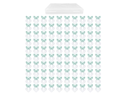 100 Clips De Papel Metálicos Ligeros Y Bonitos Para La Oficina Y El Hogar Con Caja De Almacenamiento.