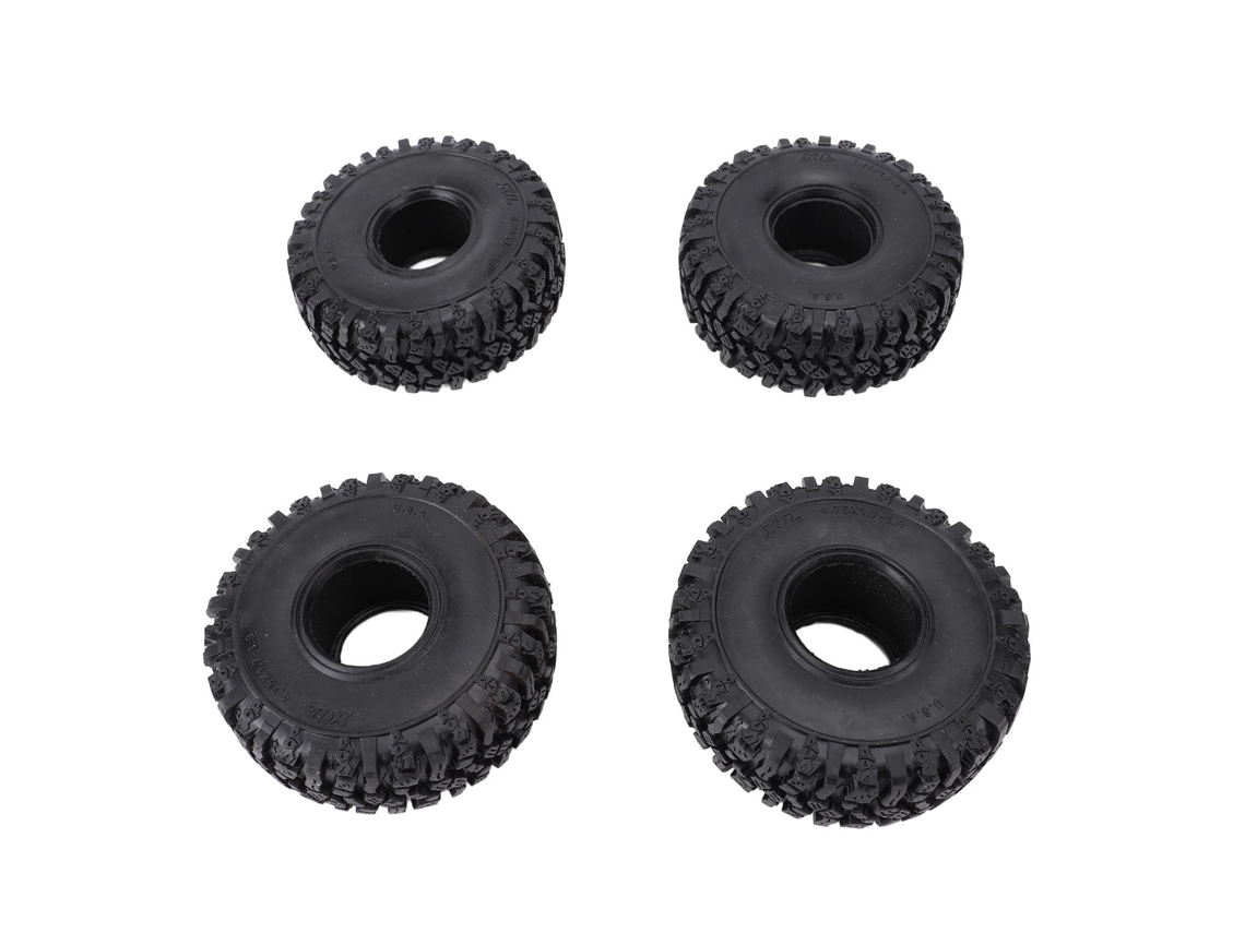 4 Neumáticos De Goma De 120 Mm (1,9/2,2 Pulgadas) Para Coche Rc Crawler Scx10 90046 90047