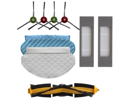 Juego de paño de mopa con cepillo de filtro para Ecovacs Deebot Ozmo 920 950 accesorios para aspiradoras, Kit de piezas de repuesto