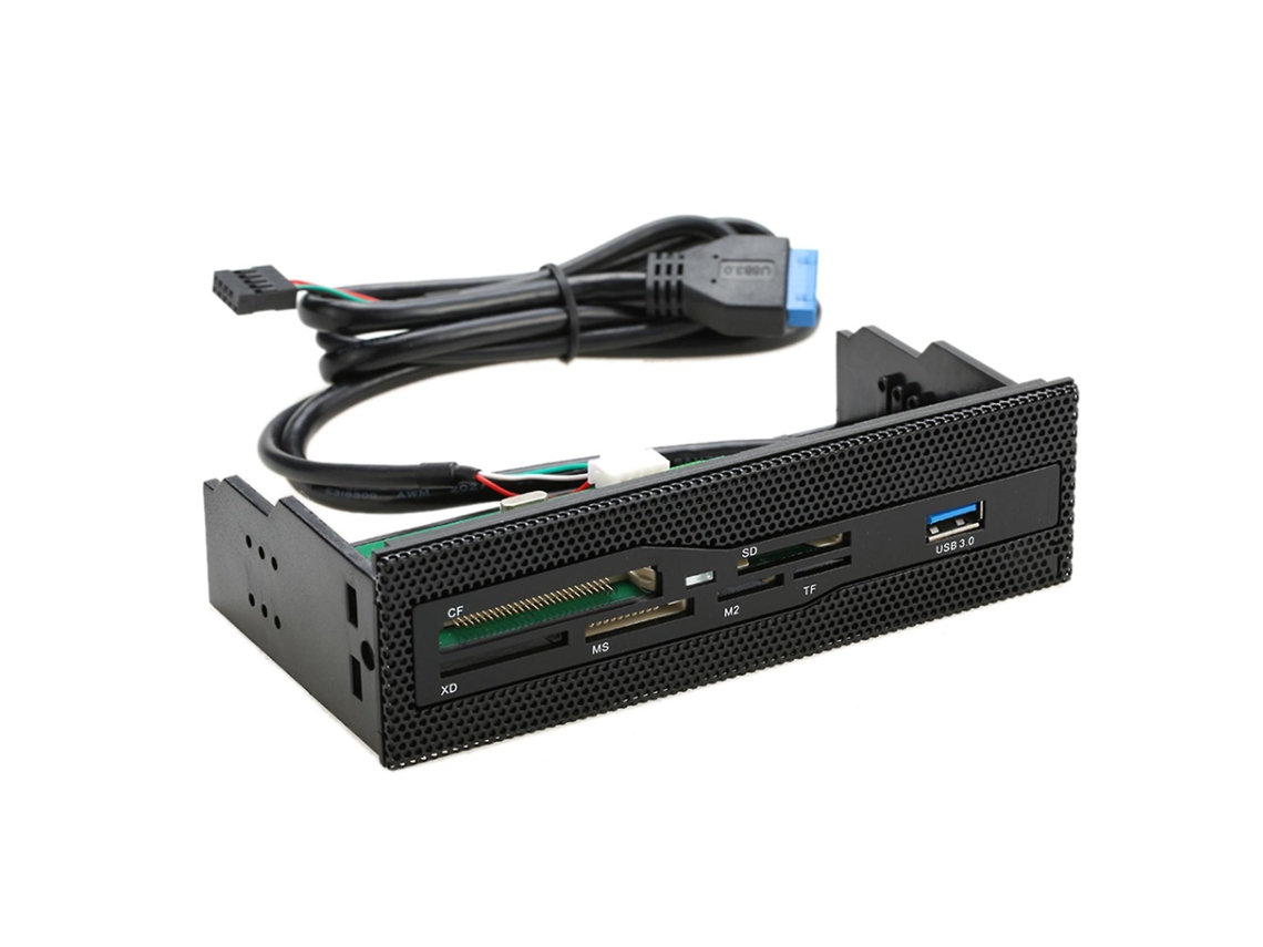 Lector de tarjetas Media Dashboard Usb 3.0 Panel frontal M2.mso Sd Ms.xd Cf para computadora ALLINLESS