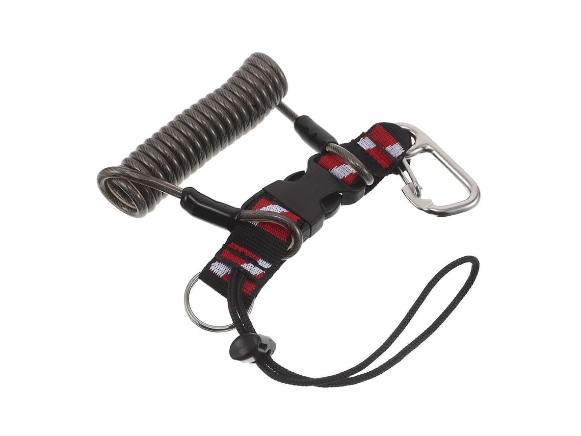 Cordão De Segurança Para Mergulho Autônomo - Alça Retrátil Anti-perda - Cordão Espiral Com Cincola De Liberação Rápida Para Câmeras E Lanternas D