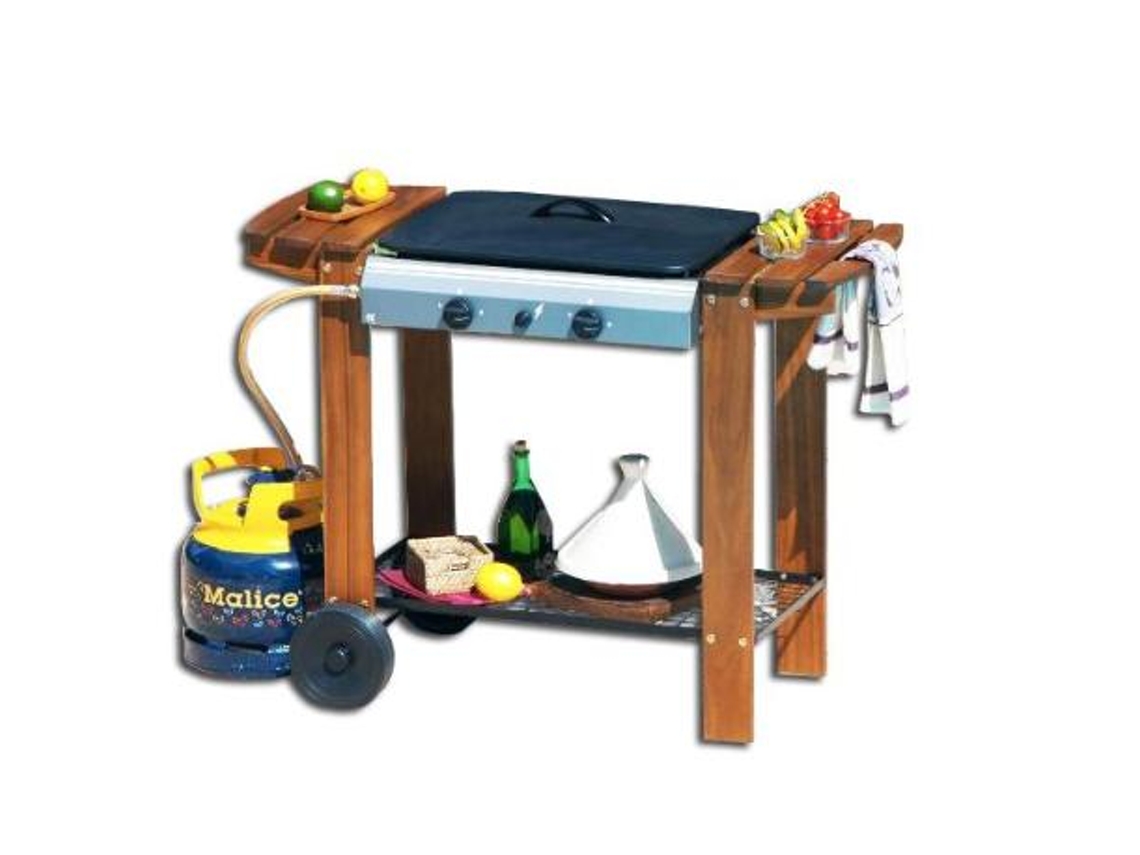 Bambu barbacoa a gas montreal 54x38 con ruedas 315843