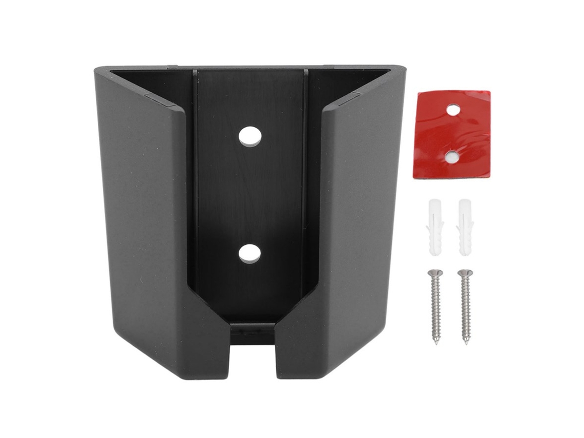 Soporte de pared para adaptador Ethernet, gestión de cables, ahorro de espacio, negro, ABS