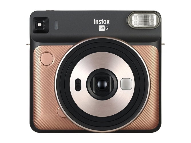 Kit Cámara Instantánea FUJIFILM Instax Square SQ6 (Blush Gold - Obturación: 1.6-1/400 s - 2 Pilas CR02 - 62x62mm)