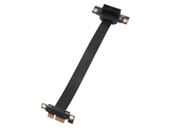 Cable Elevador Pcie 3.0 X1 De 8 Gbps Con Ángulo De 90 Grados Y Extensión De 50 Cm, Para Tarjetas De Sonido, Captura Y Red.