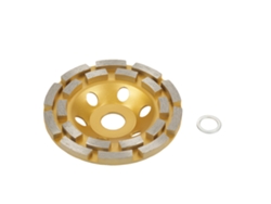 Disco De Esmeril Con Segmentos Diamante 125*22.23mm 6 Agujeros Para Mármol Concreto Piedra