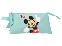 Disney Estuche Escolar Mickey Fun With Friends Poliéster Azul Claro