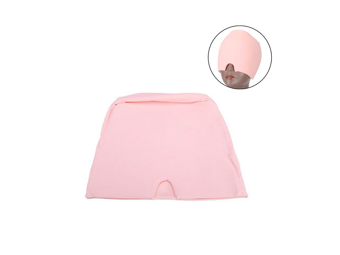 MEOIRUERY Capucha para Alivio de Migraña, Terapia Fría y Caliente para Migrañas, Compresión 360° Reutilizable para Dolores de Cabeza y Alivio de Presión