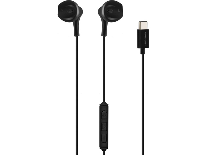 Auriculares con Cable AVIZAR HF-H212-BK-USBC (In Ear)