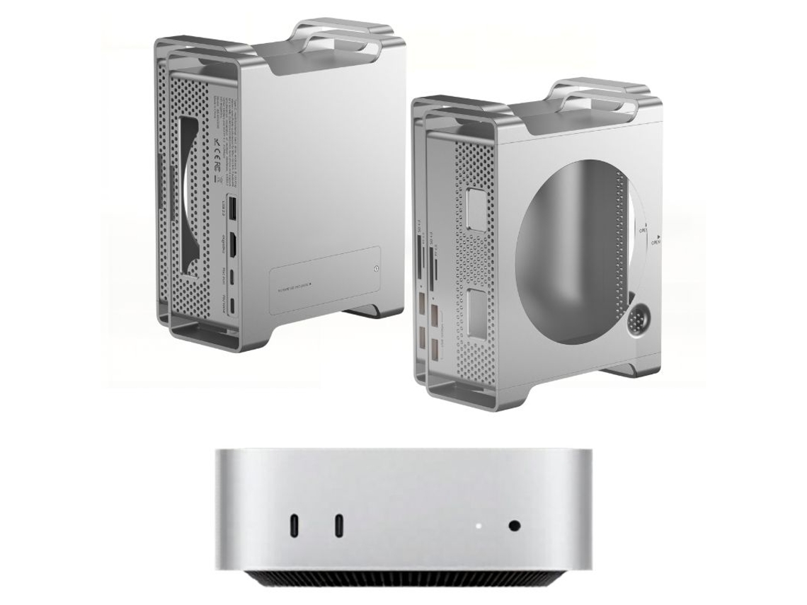 Mac Mini M4 Workstation Hub USB-C 9 en 1 SSD NVMe M.2 HDMI 4K 60Hz PD 100W 8TB