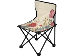 Silla Plegable Ligera Con Estampado Resistente Duradera Portátil Fácil De Instalar