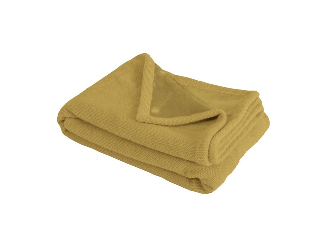 Manta Plaid Amarillo Ámbar 130x170cm Panora