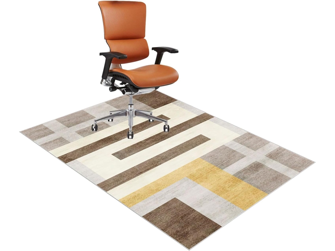 Tapete Protetor Cadeira 90 X 120 Cm Piso Carpete Parquet Chão Escritório, Jogos Pisos