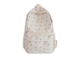 Mochila para portátil de mujer, ideal para el trabajo, la escuela, la universidad y los viajes. Tamaño mediano con un delicado estampado floral.