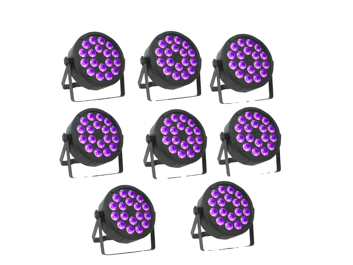 Efecto de iluminación escénica, 100 W, 14 LED, RGBW, compatible con DMX512, 90-240 V