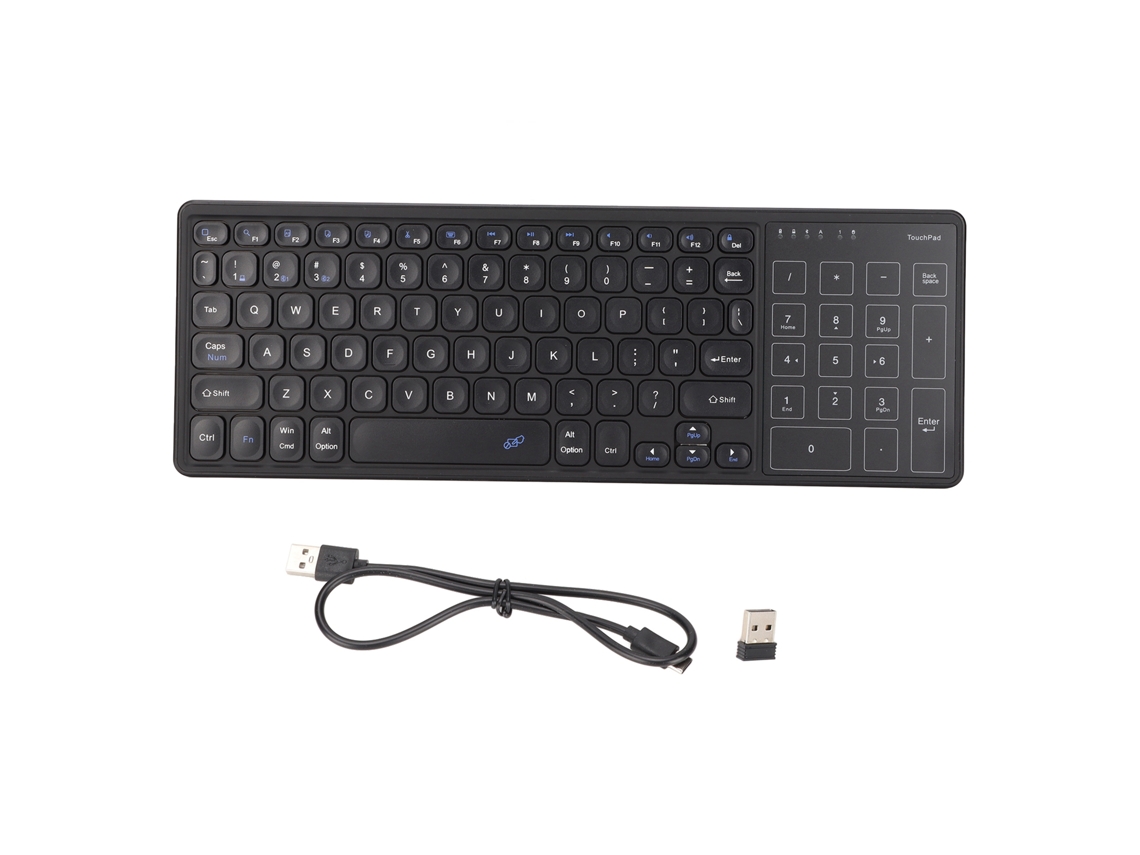 Baoj-2026 nuevo teclado inalámbrico con panel táctil