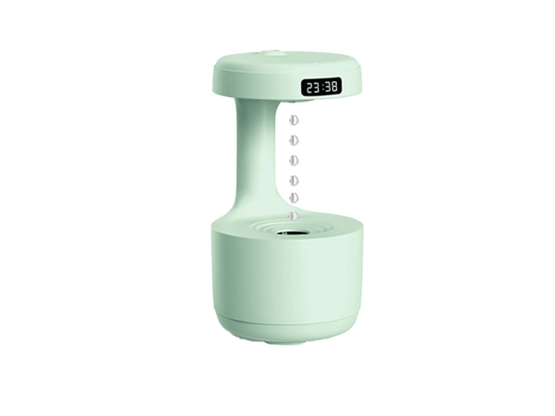 Humidificador purificador de aire antigravedad Digitallab, gran capacidad de 600 ml, para dormitorio y hogar (verde)