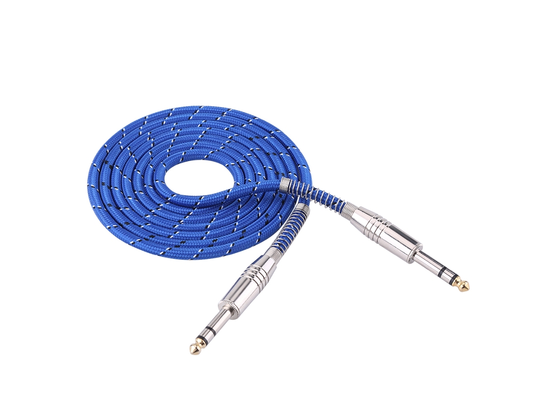 Cable De Audio Estéreo De 6,35 Mm Macho A Macho Para Mezclador De Guitarra Eléctrica, 1,8 Metros