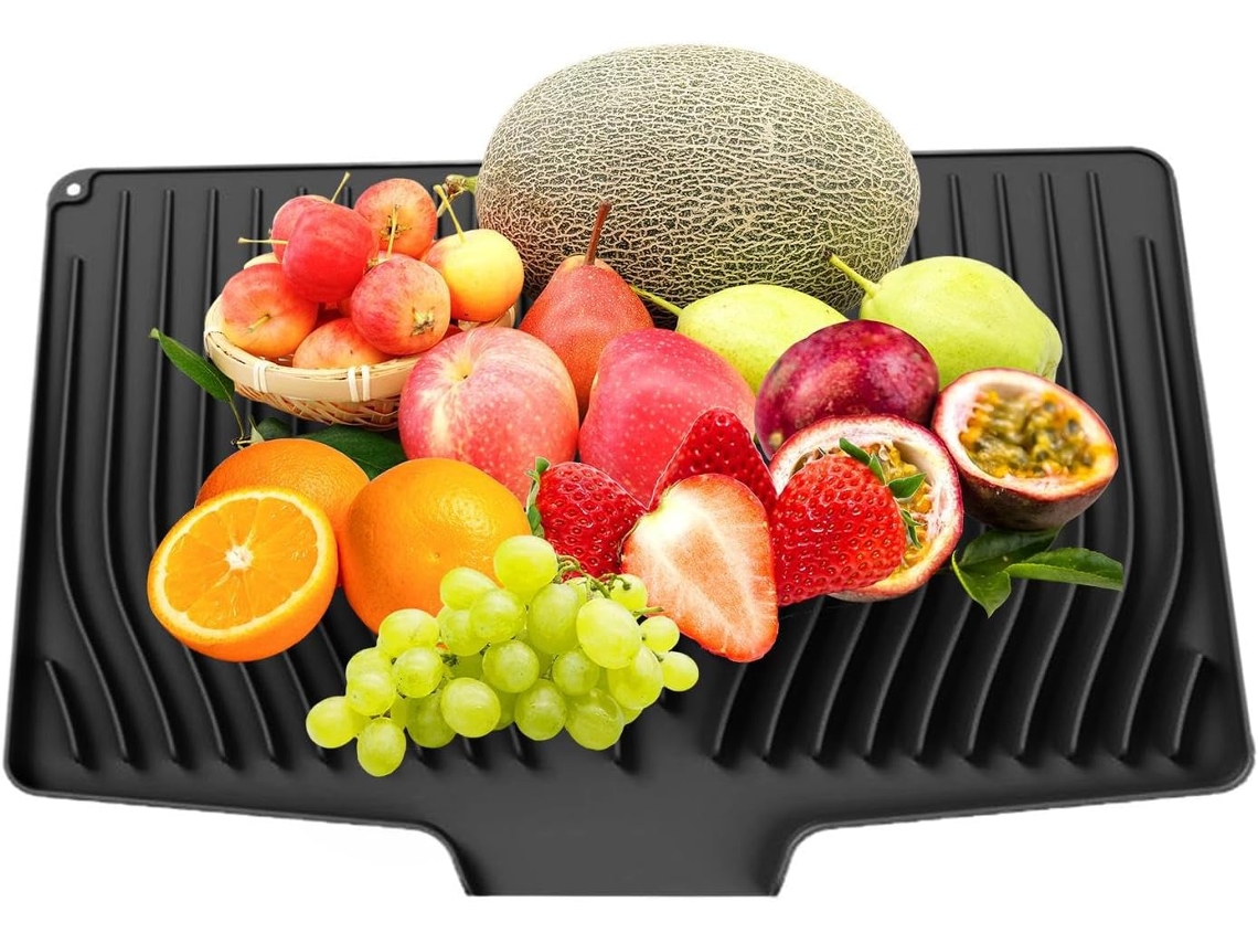 Alfombrilla De Secado De Silicona – Alfombrilla De Drenaje Térmica Antideslizante Para Mesa De Comedor, Cocina