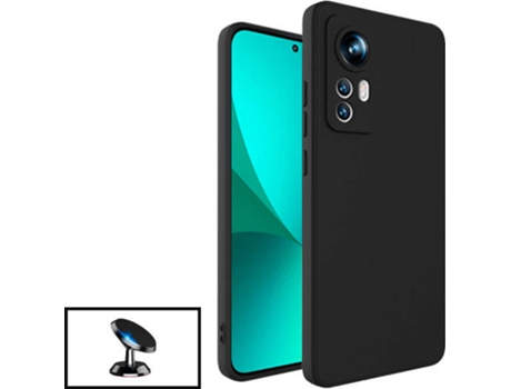 Kit Carcasa + Soporte Xiaomi 12 Pro GIFT4ME Negro