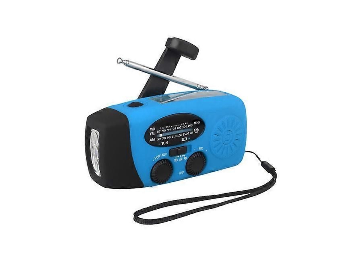 Rádio De Emergência Luxora Com Manivela, Rádio Meteorológico Solar, 1200mah, Am/fm/noaa, Rádio De Emergência Portátil Com Carregamento Solar.