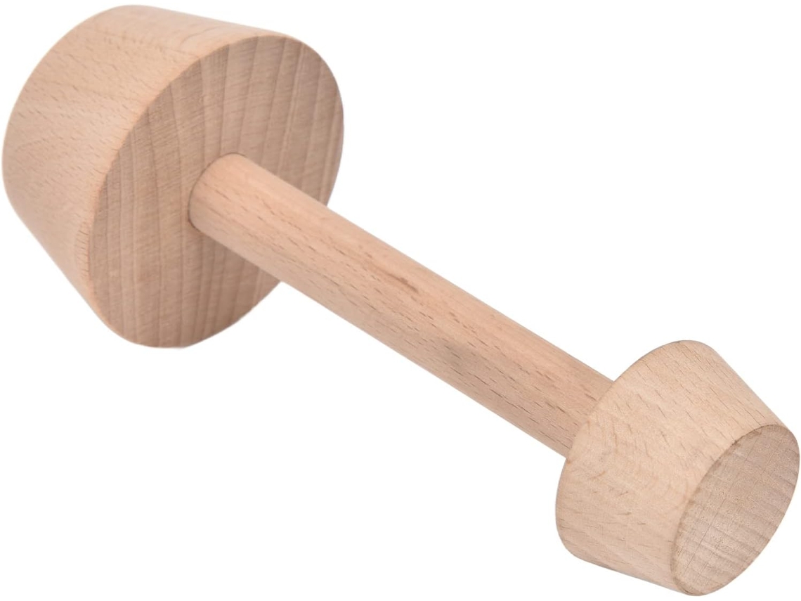 Molde de madera para panqueques, molde de doble cara con compactador, molde deslizante para mini panqueques Gokoco