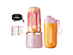 Licuadora portátil recargable Digitallab, de grado alimenticio, 400 ml, vaso doble ()