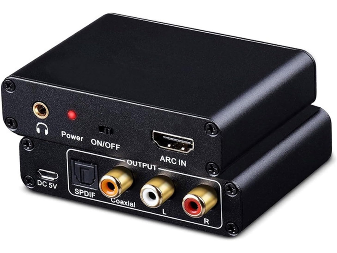 Adaptador Extractor Coaxial Con Salidas Rca Y De 35 Mm Compatible Con