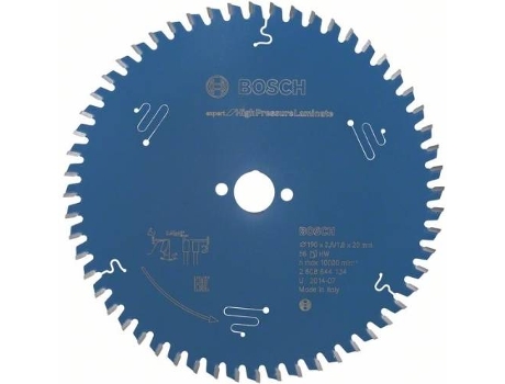 Disco de Sierra Circular BOSCH Expert para Laminado de Alta Presión 190x20x2.6 mm - 56