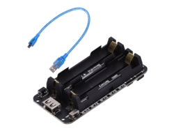 2026as-caja Portabaterías 18650 Con Interfaz Micro Usb De 2 Canais E Indicador Led Para Raspberry Pi