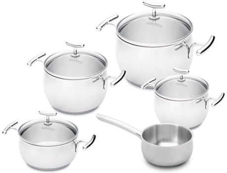 Batería de cocina SILAMPOS Yumi glass (5 piezas)