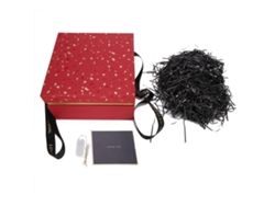 Caja de regalo cuadrada para labiales, cosméticos y aromaterapia. Estuche de almacenamiento para festivales. Rojo.