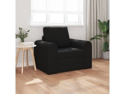 Sofá Cama De Piso 2-en-1 Negro 98x71x83 Cm Tela Wsd670291