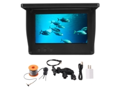 Cámara de pesca Danu Fish Finder con pantalla IPS de 4,3'', 2000 cd, gran angular de 195°, resistente al agua IP68 hasta 30 m, batería de 10000 mAh y enchufe estadounidense.