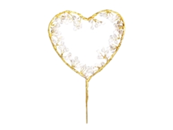 Guirnalda romántica de perlas para decoración de tartas, símbolo de amor, banderines para San Valentín, bodas y aniversarios.