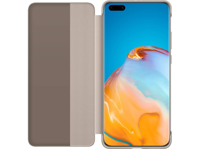 Funda HUAWEI P40 Flip View Caqui