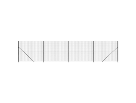 Cerca de alambre con brida gris antracita VIDAXL (1000 x 220 cm)