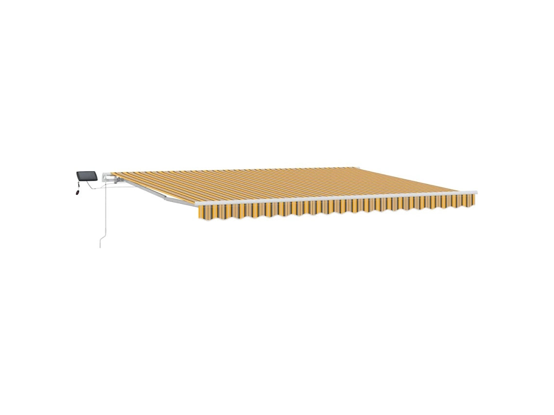 Toldo Manual Con Luces Led Vidaxl Tela