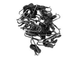 Danu26-30 Piezas Accesorios De Pesca Clip De Cebo Clips Duraderos Pe Para Anzuelos De Pesca (negro)
