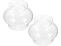 Pantalla De Cristal De 2 Piezas Para Lámpara De Aceite, Cubierta Resistente Al Calor Y A La Humedad.
