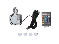 Luz De Control Remoto Para Coche Con Sensor De Gestos, Led Rgb, Alto Brillo, Accesorio Para Vehículos De 5 V.