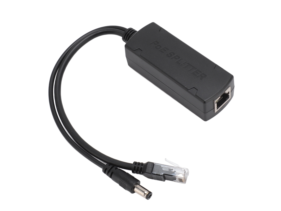 Divisor Gigabit Poe 10/100/1000mbps 12v 2a Con Protección De Circuito Para Ap De Cámara Voip
