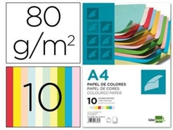 Pack 100 Hojas de Colores LIDERPAPEL A4