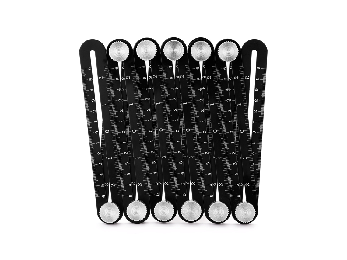 Regla plegable de aluminio de 12 vías para medir ángulos - Herramienta para el posicionamiento de azulejos