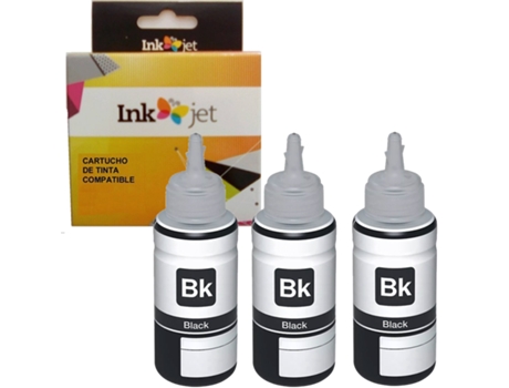 Pack 3 Cartuchos de Tinta Compatibles Epson 111 C13T03M140 para Ecotank M1100 -M1120 -M1140 -M1170