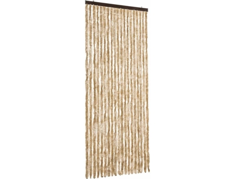 vidaXL Cortina mosquitera de chenilla beige 56x185 cm